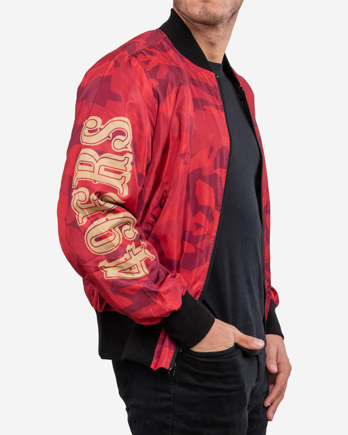 San Francisco 49ers Camo Bomber Jacket FOCO - FOCO.com