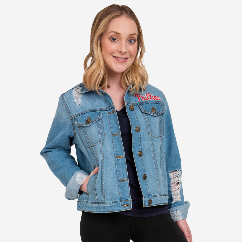 Philadelphia Phillies Womens Denim Days Jacket FOCO S - FOCO.com