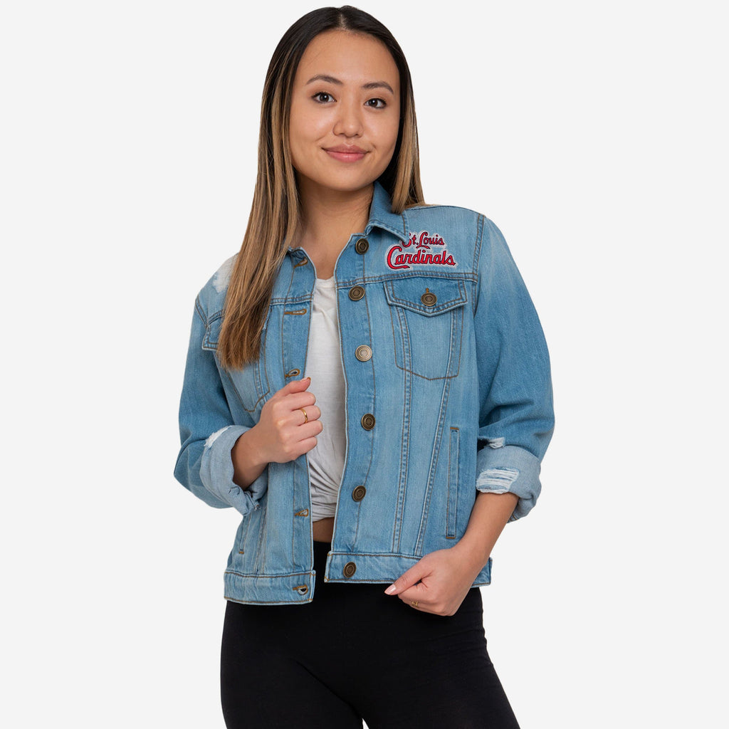 St Louis Cardinals Womens Denim Days Jacket FOCO S - FOCO.com