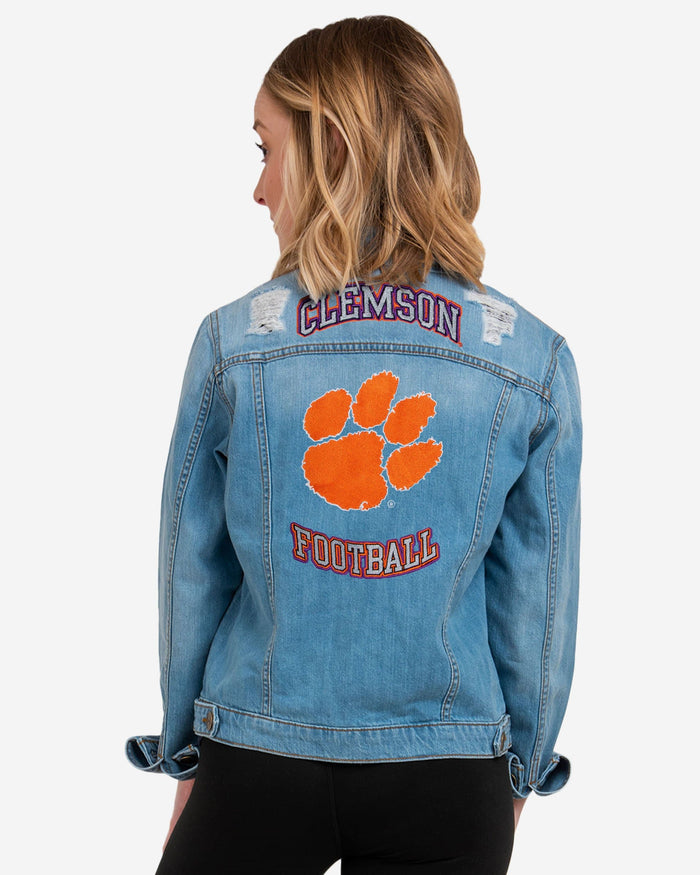 Clemson Tigers Womens Denim Days Jacket FOCO - FOCO.com