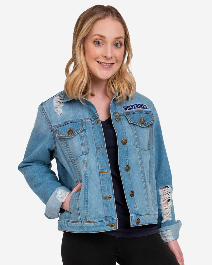 Michigan Wolverines Womens Denim Days Jacket FOCO S - FOCO.com