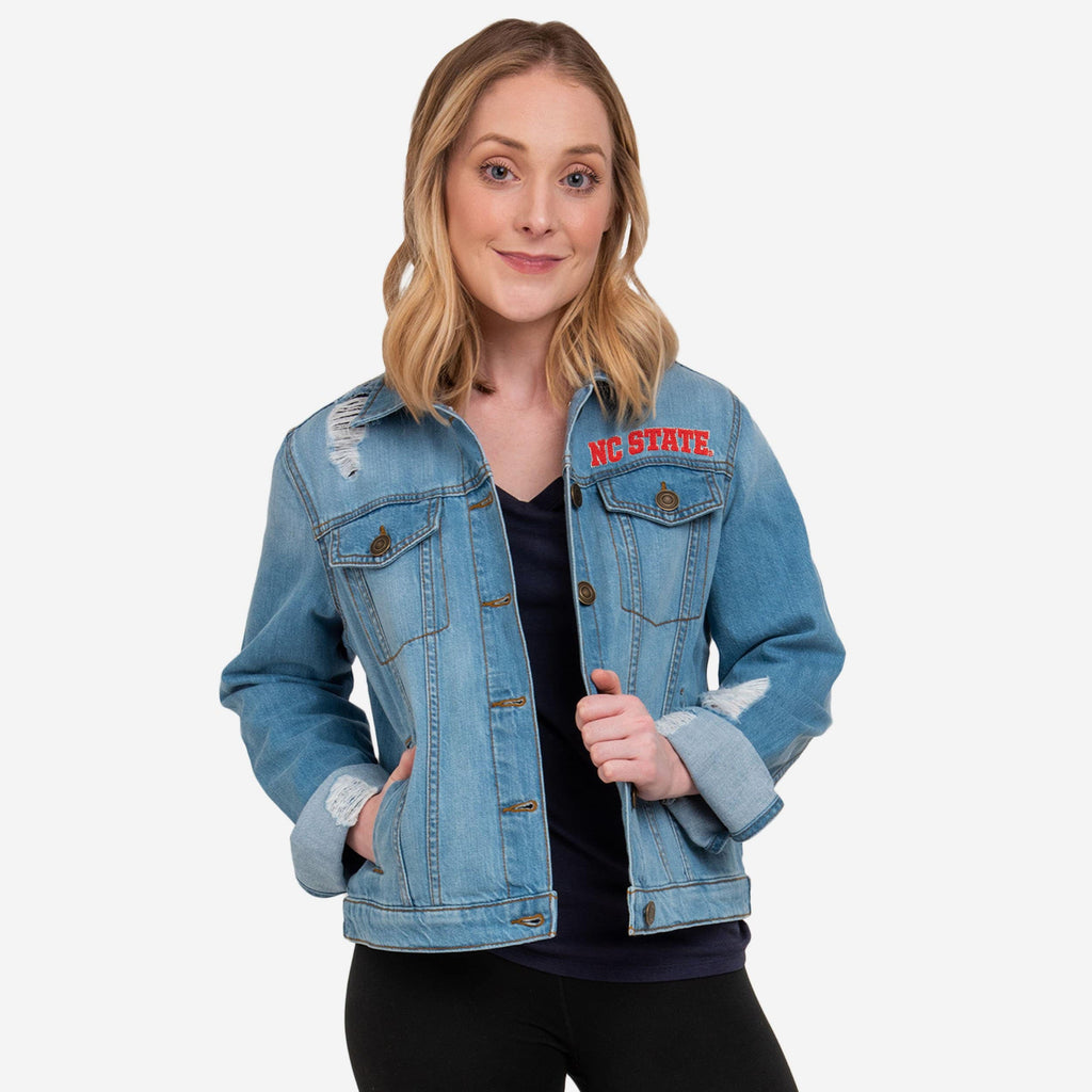 NC State Wolfpack Womens Denim Days Jacket FOCO S - FOCO.com