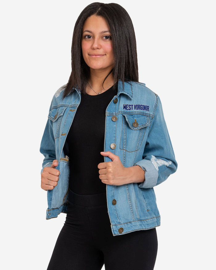 West Virginia Mountaineers Womens Denim Days Jacket FOCO S - FOCO.com