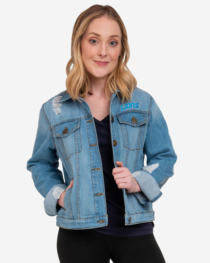 Detroit Lions Womens Denim Days Jacket FOCO S - FOCO.com