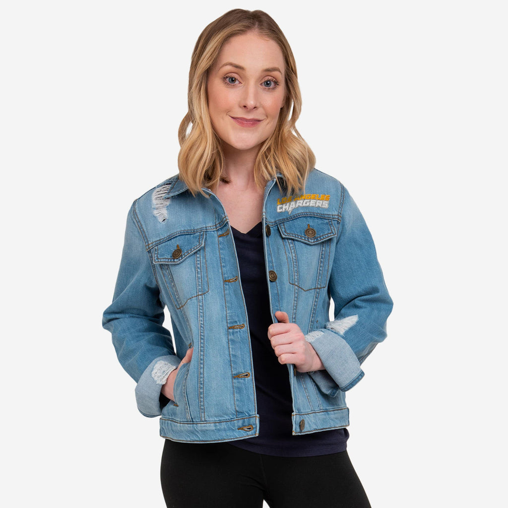 Los Angeles Chargers Womens Denim Days Jacket FOCO S - FOCO.com