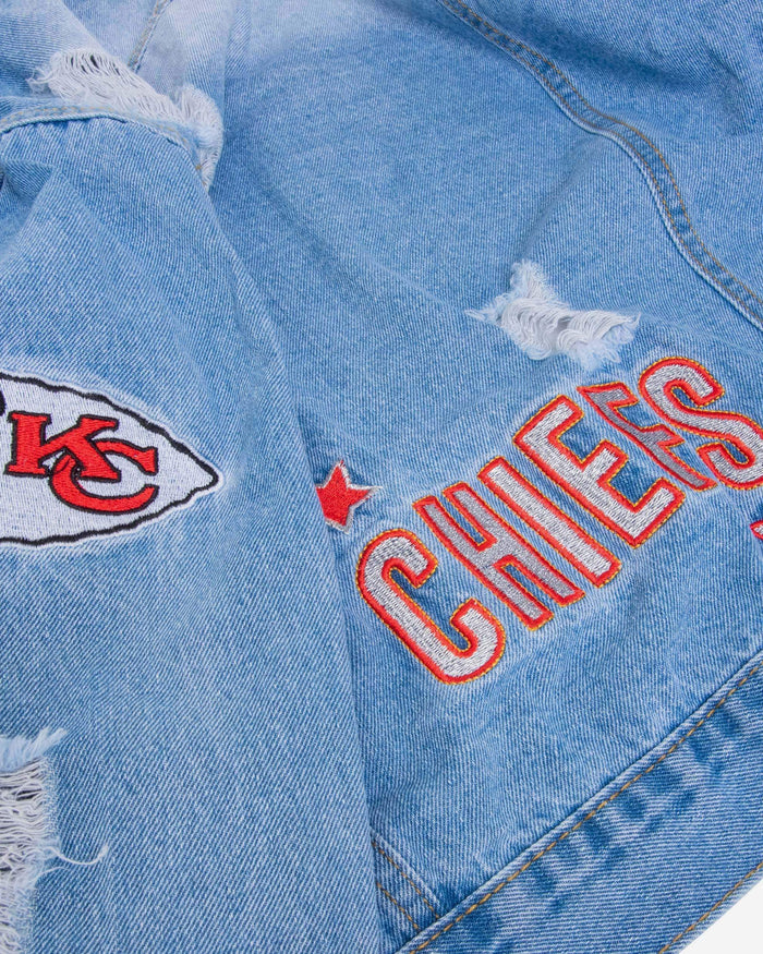 Kansas City Chiefs Womens Denim Jacket FOCO - FOCO.com