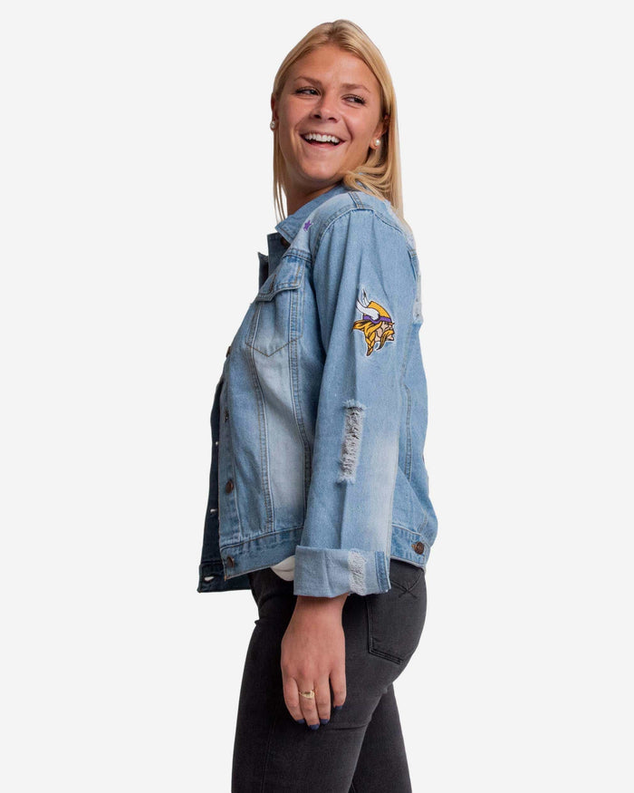 Minnesota Vikings Womens Denim Jacket FOCO - FOCO.com