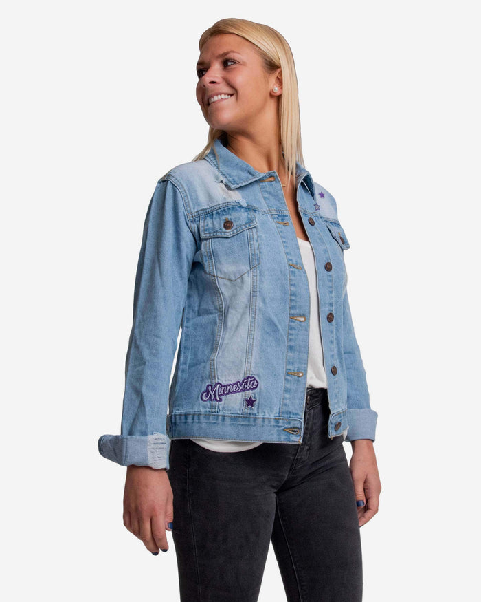 Minnesota Vikings Womens Denim Jacket FOCO S - FOCO.com