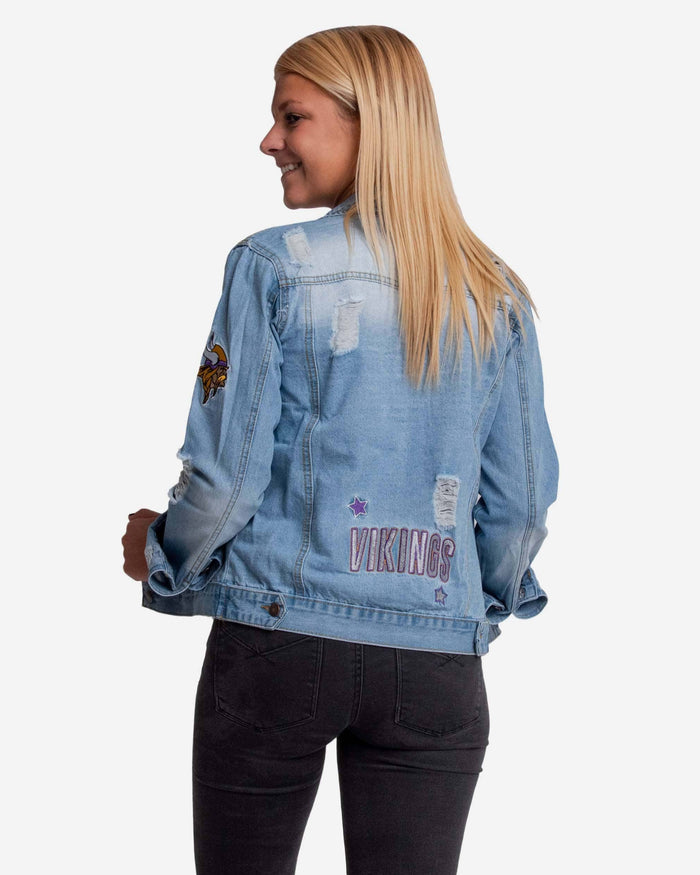 Minnesota Vikings Womens Denim Jacket FOCO - FOCO.com