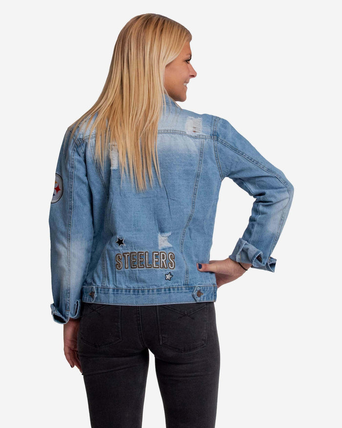 Pittsburgh Steelers Womens Denim Jacket FOCO - FOCO.com