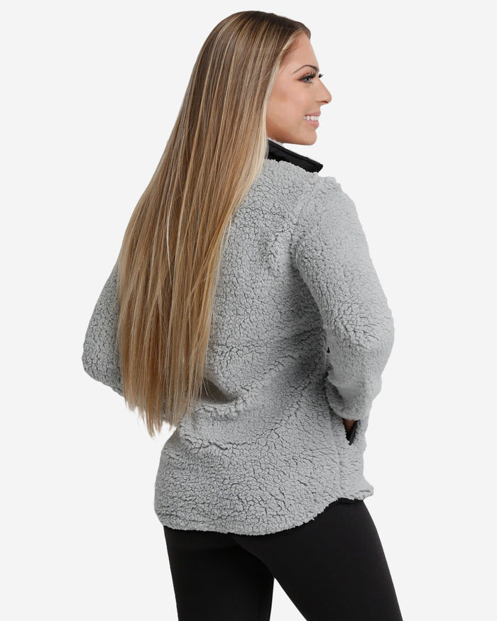 Pittsburgh Steelers Womens Sherpa Soft Zip Up Jacket FOCO - FOCO.com