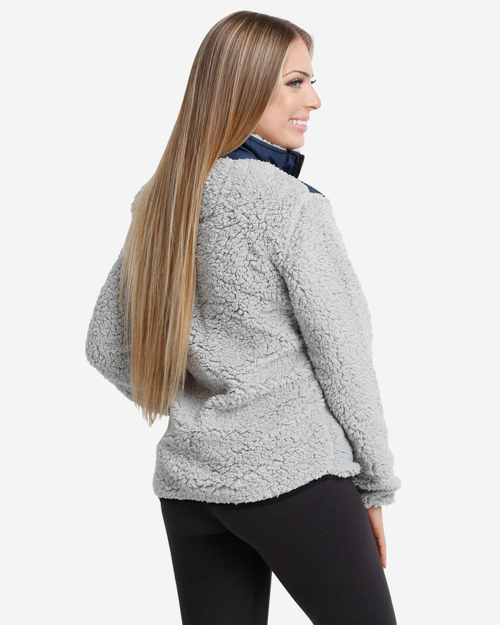 Seattle Seahawks Womens Sherpa Soft Zip Up Jacket FOCO - FOCO.com