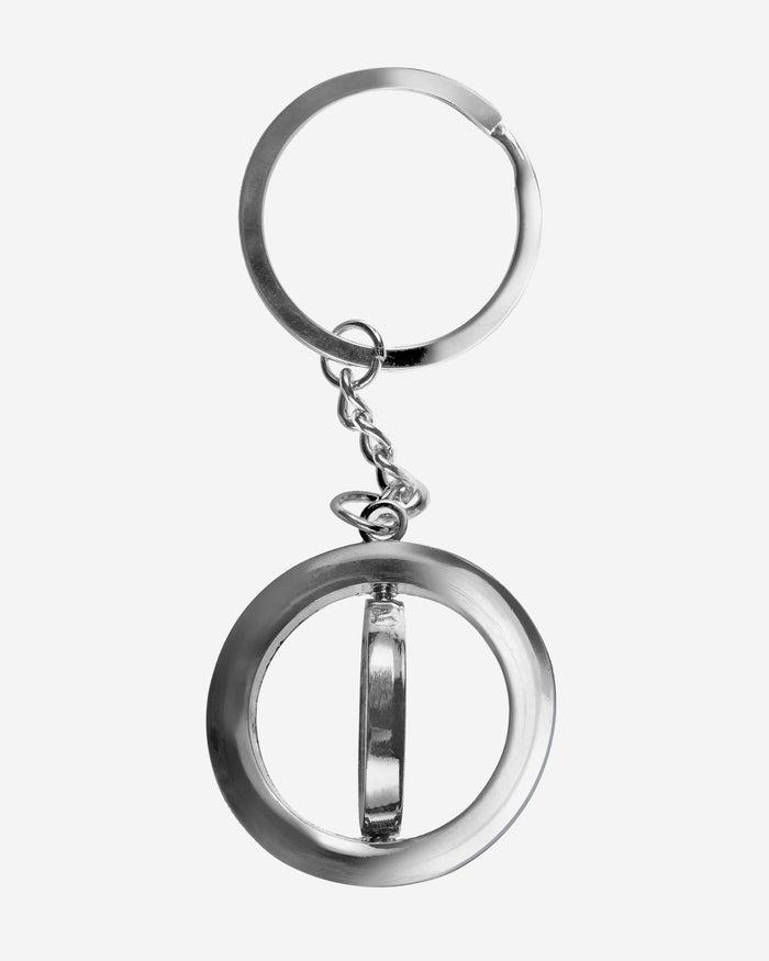 New England Patriots Football Spinner Keychain FOCO - FOCO.com