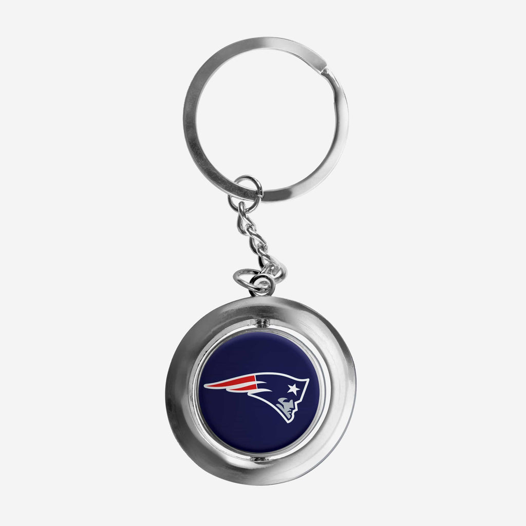 New England Patriots Football Spinner Keychain FOCO - FOCO.com