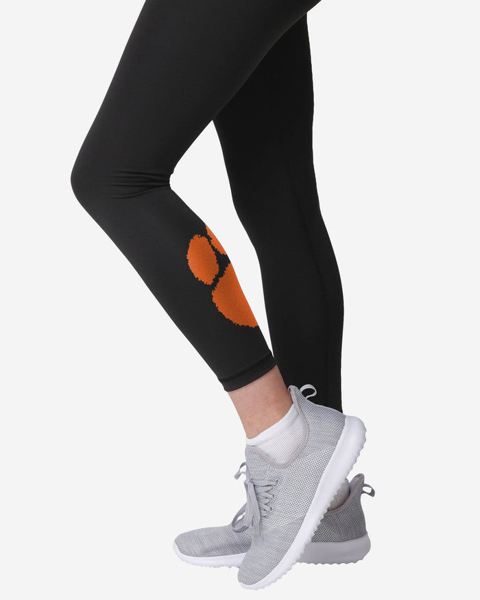 Clemson Tigers Womens Calf Logo Black Legging FOCO - FOCO.com