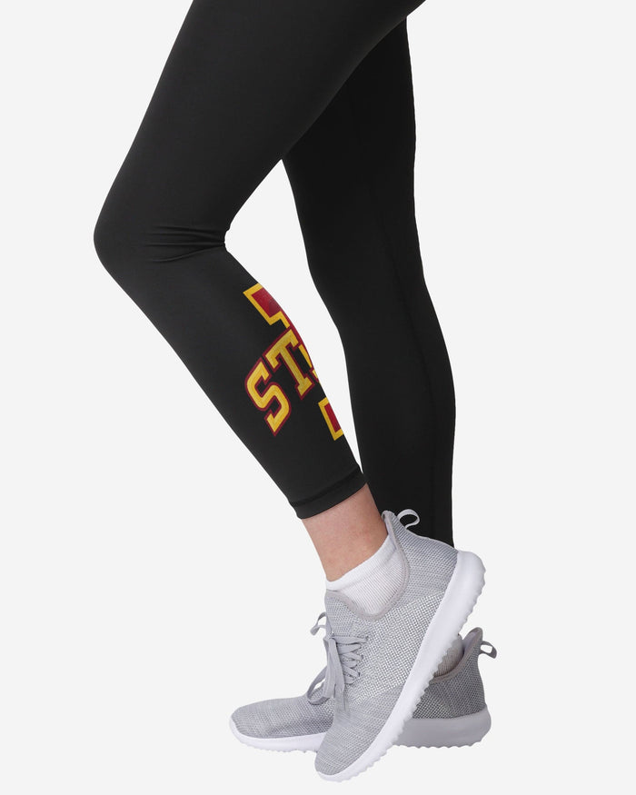 Iowa State Cyclones Womens Calf Logo Black Legging FOCO - FOCO.com