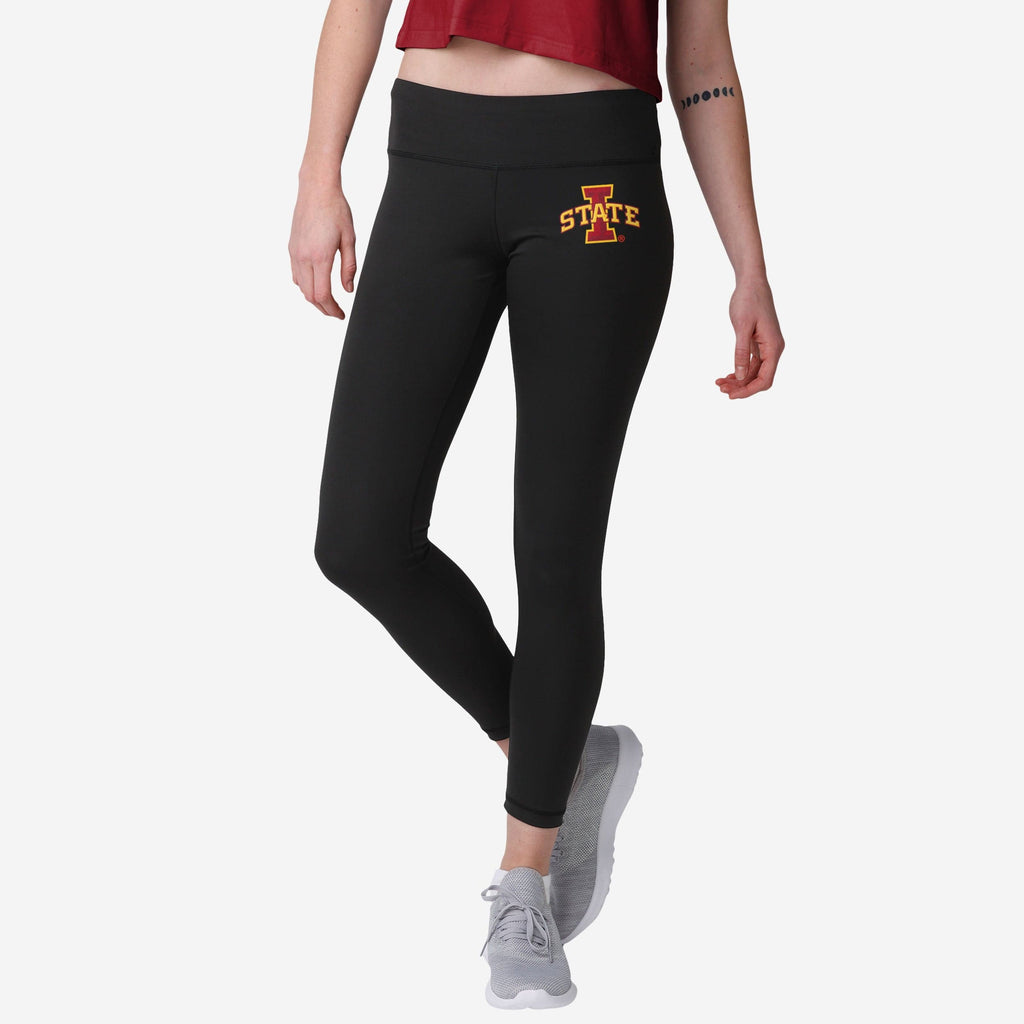 Iowa State Cyclones Womens Calf Logo Black Legging FOCO S - FOCO.com