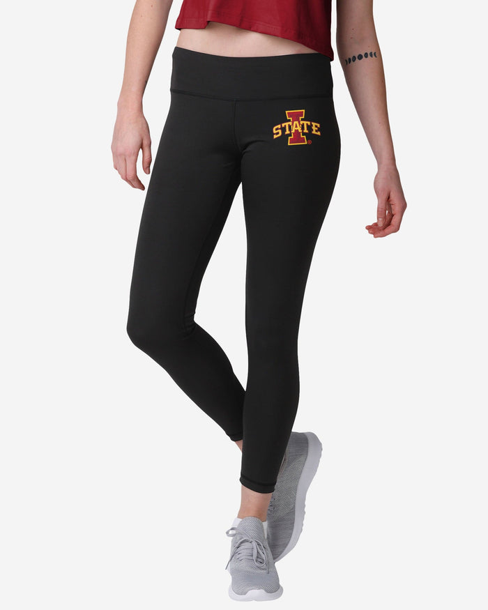 Iowa State Cyclones Womens Calf Logo Black Legging FOCO S - FOCO.com