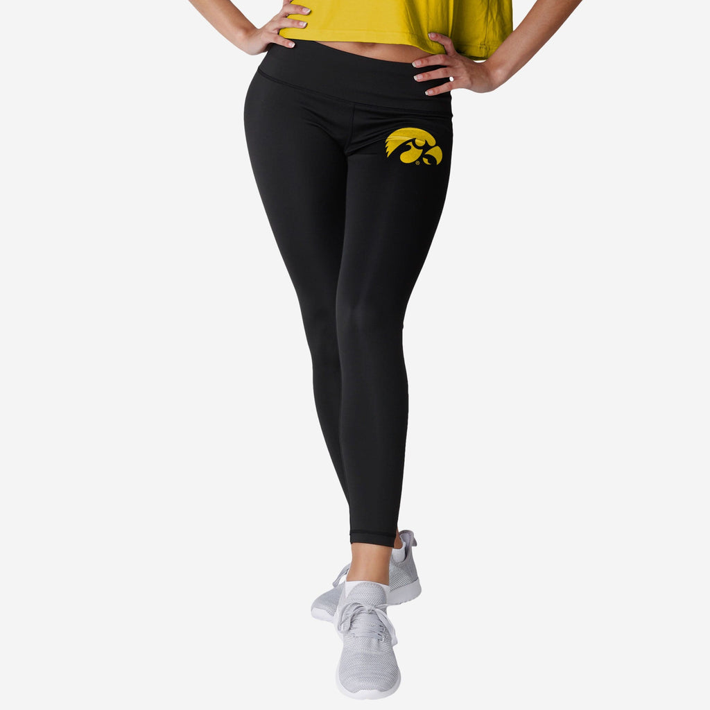 Iowa Hawkeyes Womens Calf Logo Black Legging FOCO S - FOCO.com