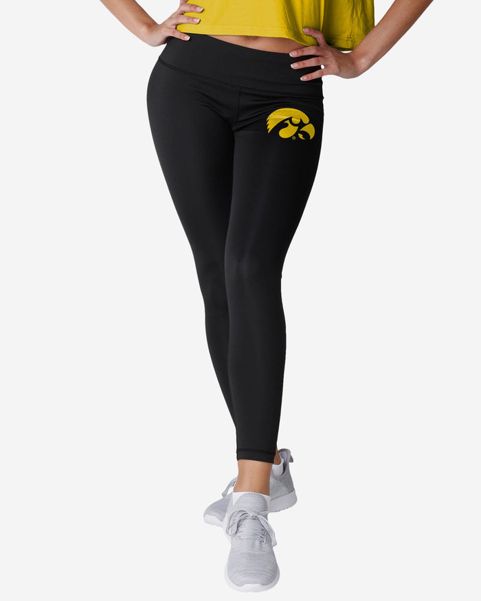 Iowa Hawkeyes Womens Calf Logo Black Legging FOCO S - FOCO.com