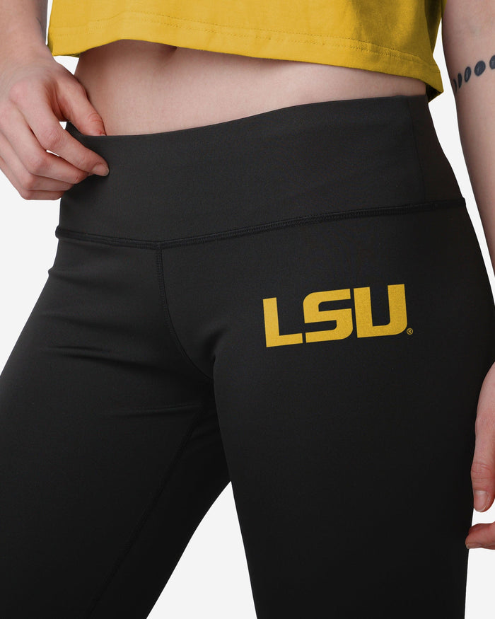 LSU Tigers Womens Calf Logo Black Legging FOCO - FOCO.com