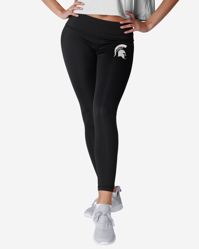 Michigan State Spartans Womens Calf Logo Black Legging FOCO S - FOCO.com