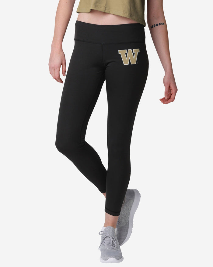 Washington Huskies Womens Calf Logo Black Legging FOCO S - FOCO.com