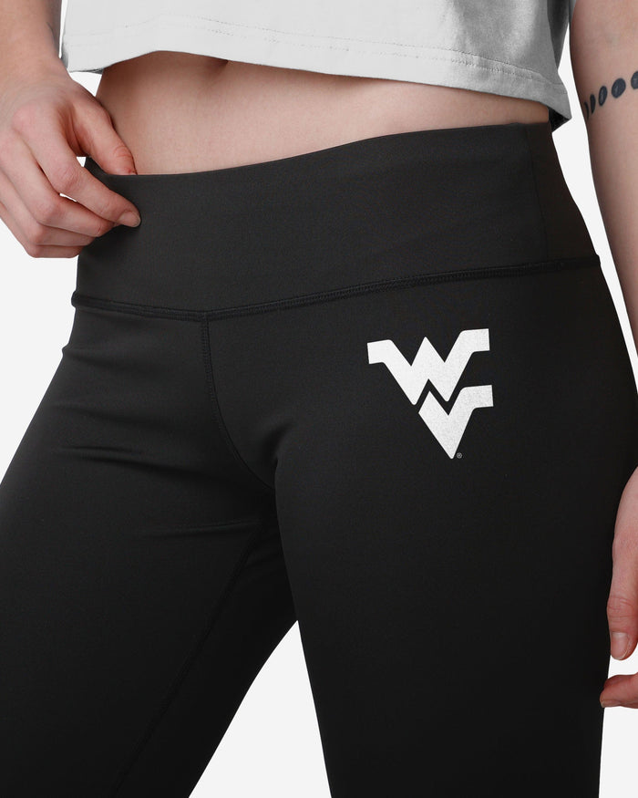 West Virginia Mountaineers Womens Calf Logo Black Legging FOCO - FOCO.com