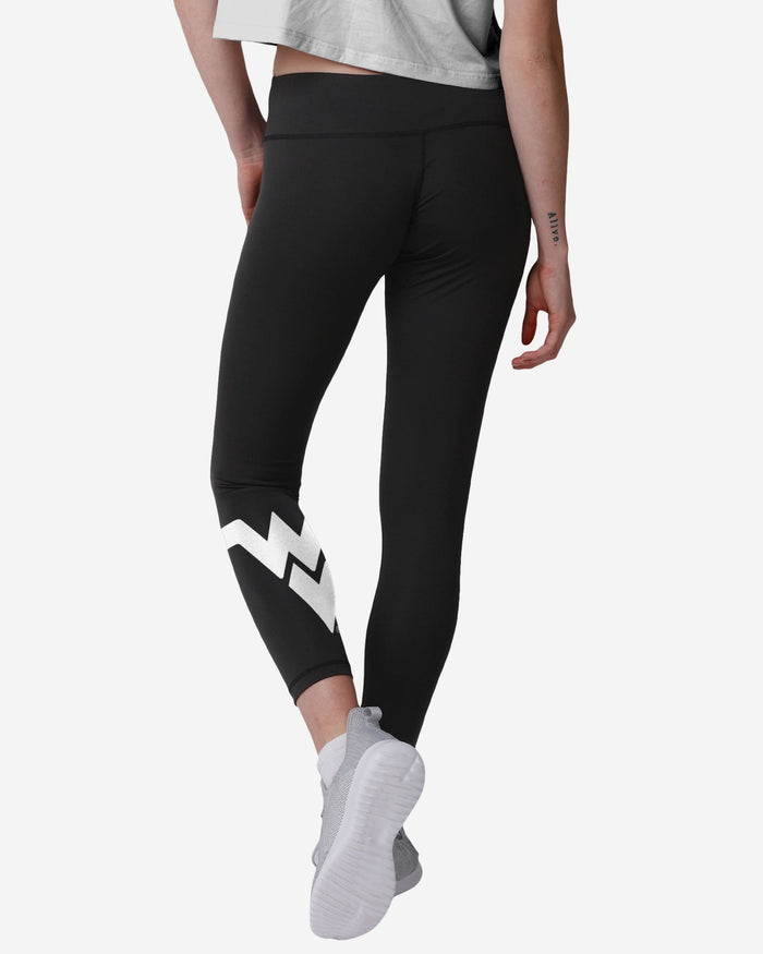 West Virginia Mountaineers Womens Calf Logo Black Legging FOCO - FOCO.com