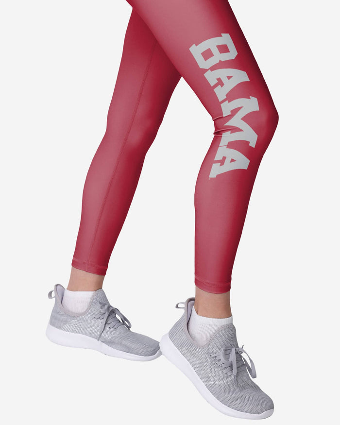 Alabama Crimson Tide Womens Solid Big Wordmark Legging FOCO - FOCO.com