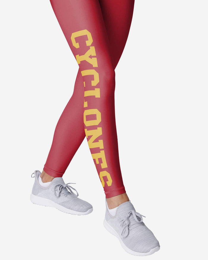 Iowa State Cyclones Womens Solid Big Wordmark Legging FOCO - FOCO.com