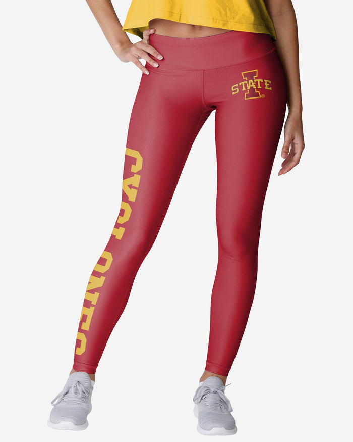 Iowa State Cyclones Womens Solid Big Wordmark Legging FOCO S - FOCO.com