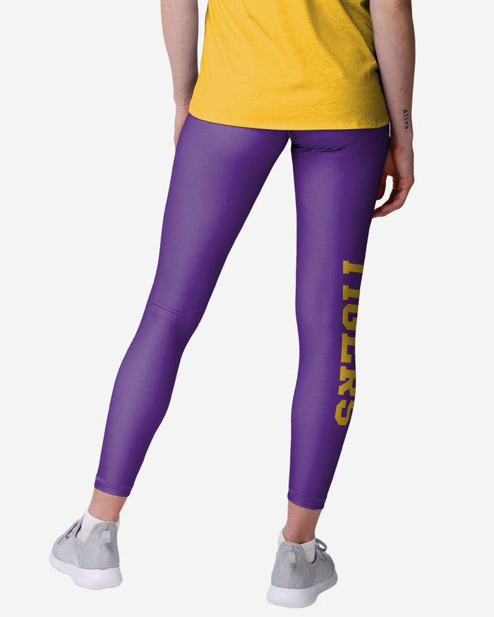 LSU Tigers Womens Solid Big Wordmark Legging FOCO - FOCO.com