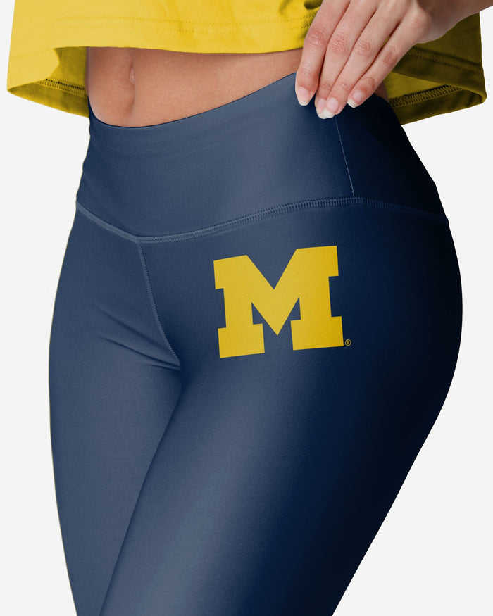 Michigan Wolverines Womens Solid Big Wordmark Legging FOCO - FOCO.com