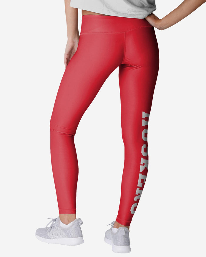 Nebraska Cornhuskers Womens Solid Big Wordmark Legging FOCO - FOCO.com