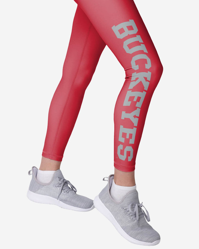 Ohio State Buckeyes Womens Solid Big Wordmark Legging FOCO - FOCO.com