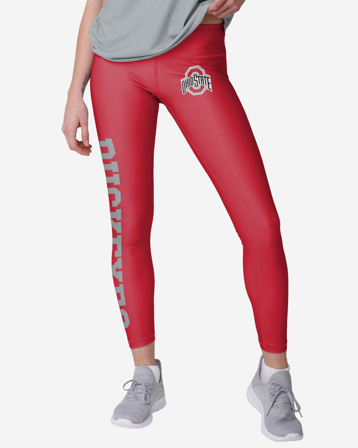 Ohio State Buckeyes Womens Solid Big Wordmark Legging FOCO S - FOCO.com