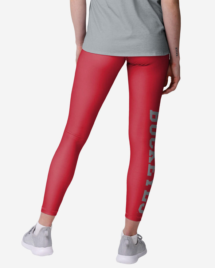 Ohio State Buckeyes Womens Solid Big Wordmark Legging FOCO - FOCO.com