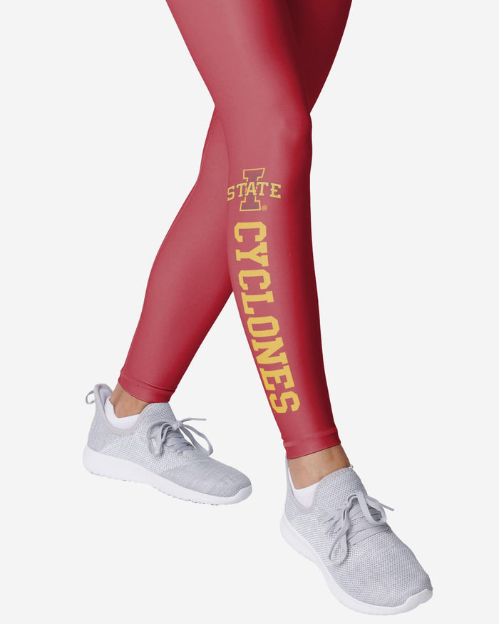 Iowa State Cyclones Womens Solid Wordmark Legging FOCO - FOCO.com