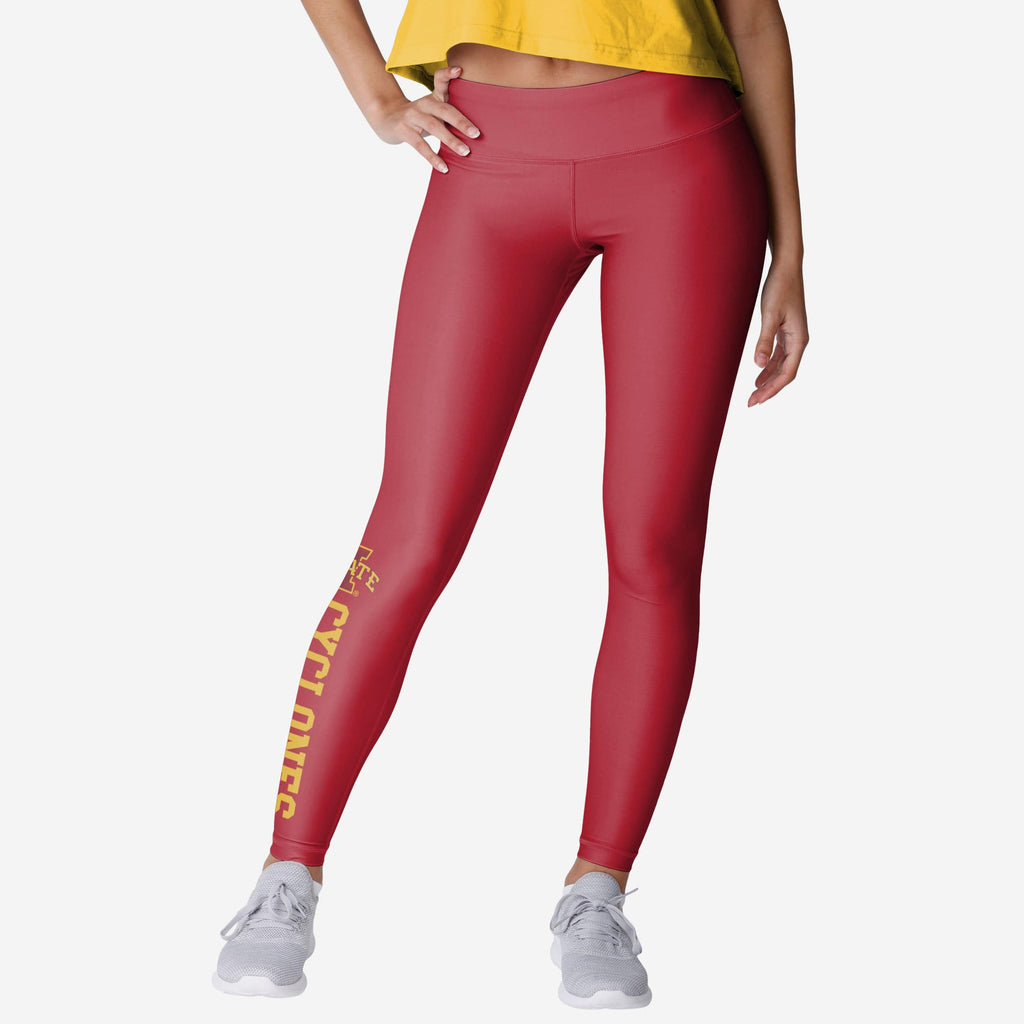 Iowa State Cyclones Womens Solid Wordmark Legging FOCO S - FOCO.com