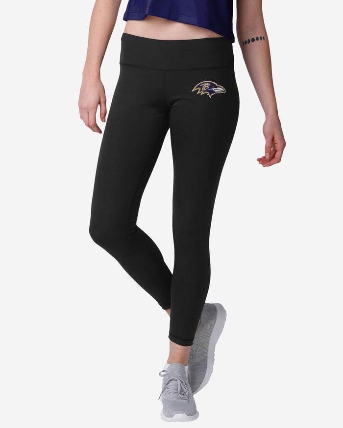 Baltimore Ravens Womens Calf Logo Black Legging FOCO S - FOCO.com