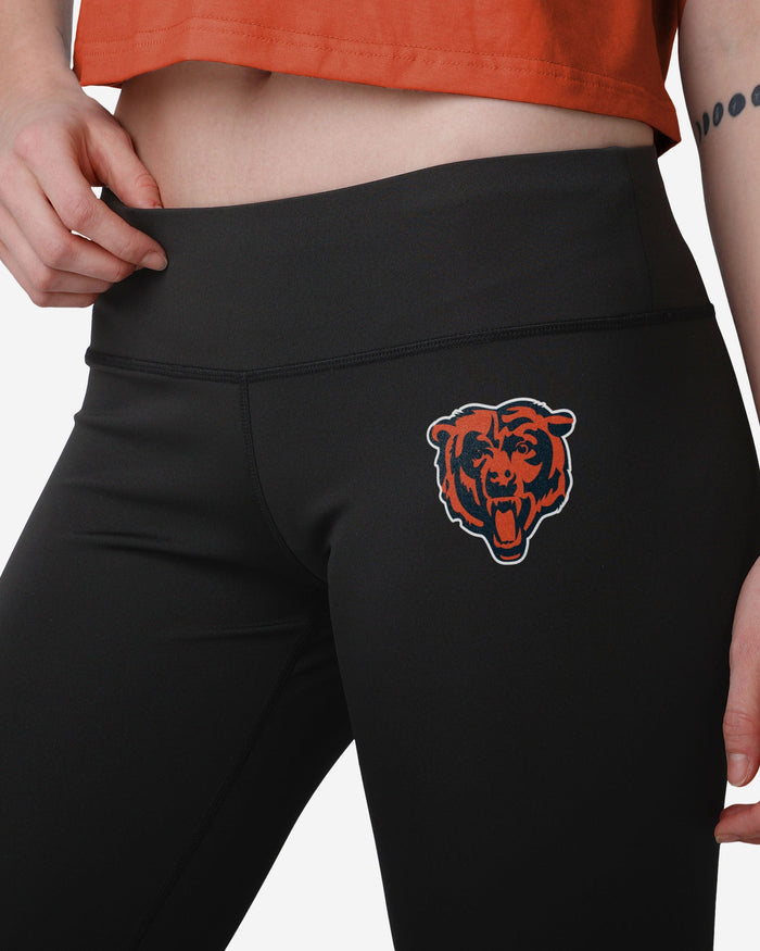 Chicago Bears Womens Calf Logo Black Legging FOCO - FOCO.com