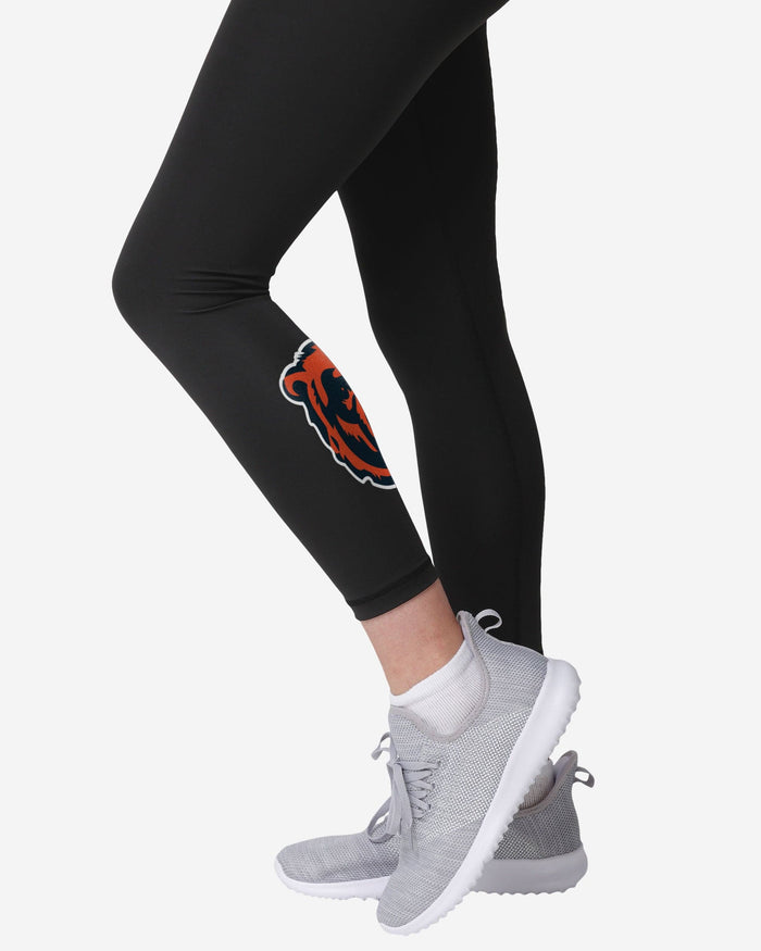 Chicago Bears Womens Calf Logo Black Legging FOCO - FOCO.com