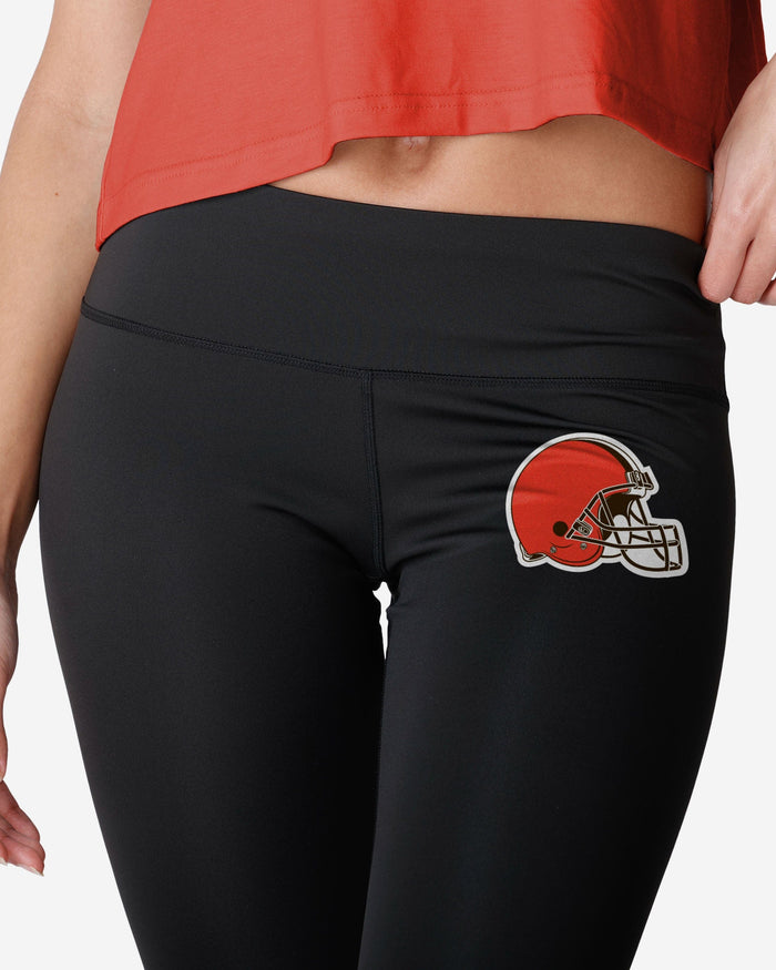 Cleveland Browns Womens Calf Logo Black Legging FOCO - FOCO.com