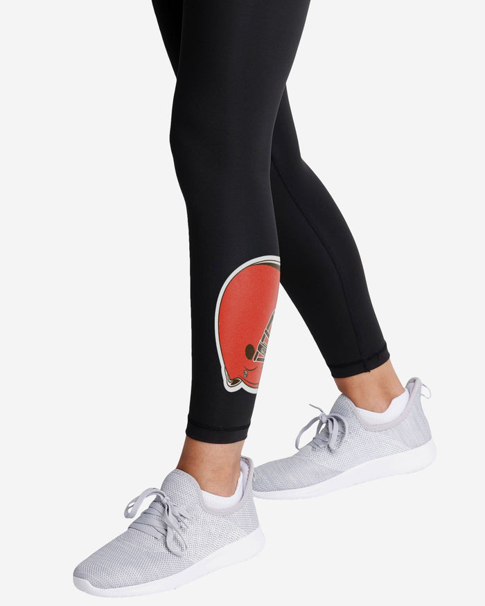 Cleveland Browns Womens Calf Logo Black Legging FOCO - FOCO.com