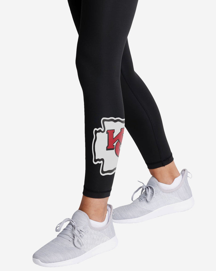 Kansas City Chiefs Womens Calf Logo Black Legging FOCO - FOCO.com