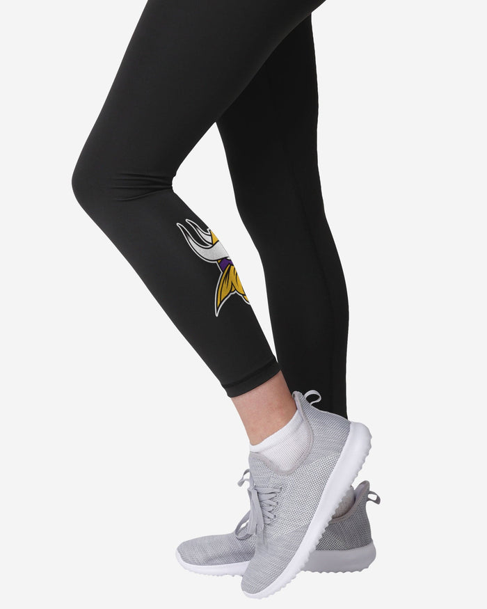 Minnesota Vikings Womens Calf Logo Black Legging FOCO - FOCO.com