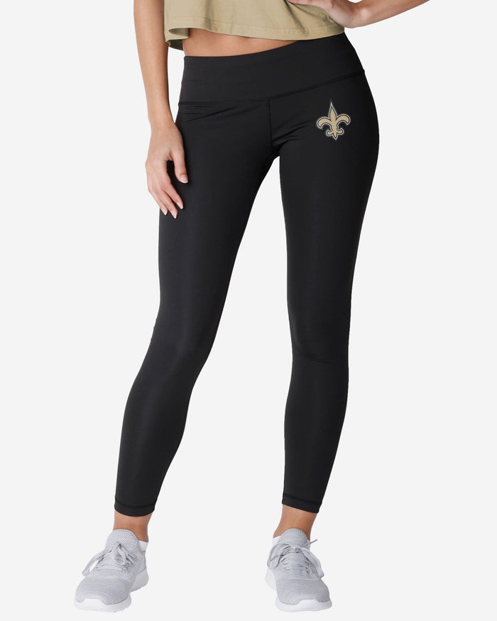 New Orleans Saints Womens Calf Logo Black Legging FOCO S - FOCO.com