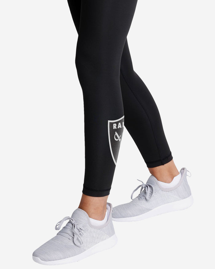 Las Vegas Raiders Womens Calf Logo Black Legging FOCO - FOCO.com