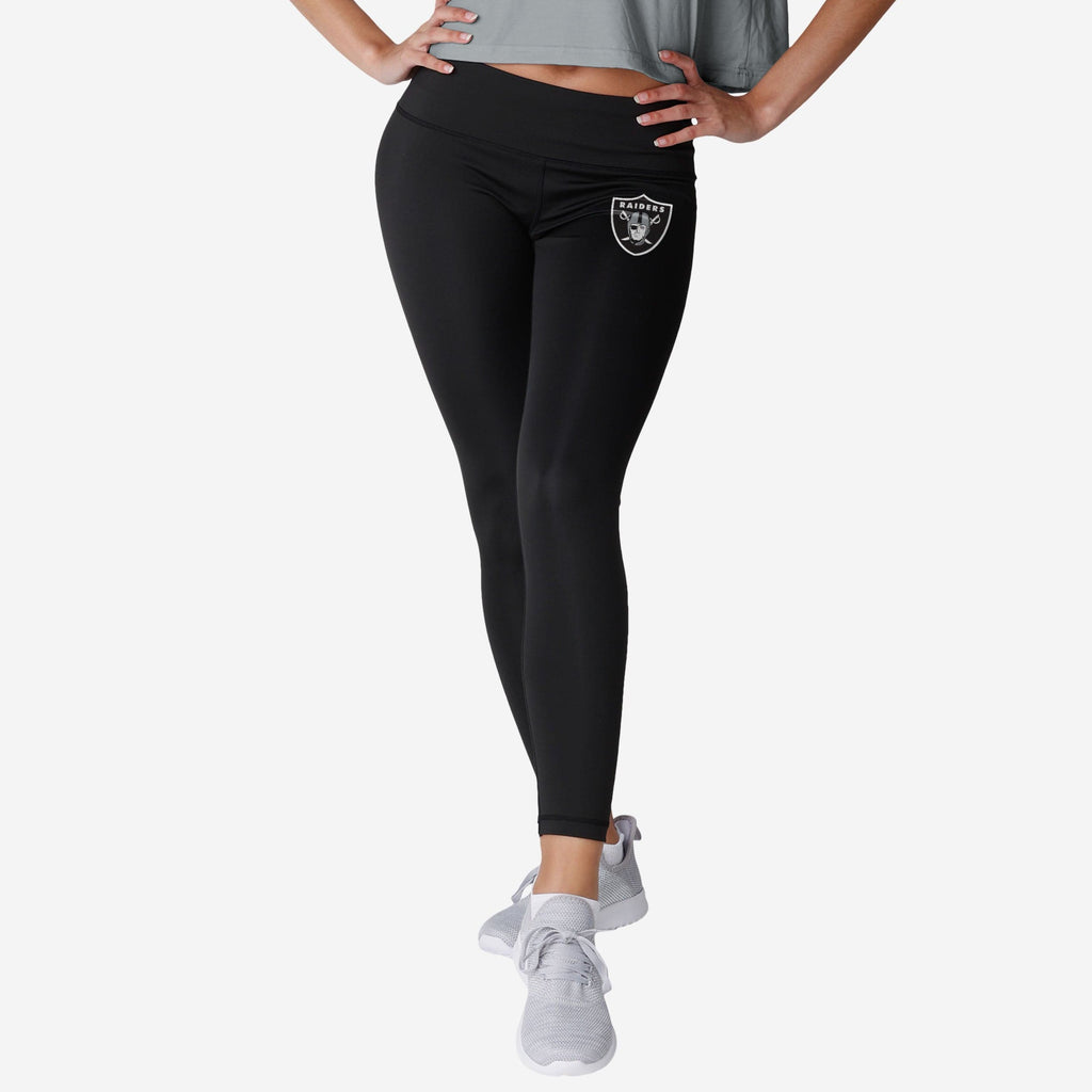 Las Vegas Raiders Womens Calf Logo Black Legging FOCO S - FOCO.com